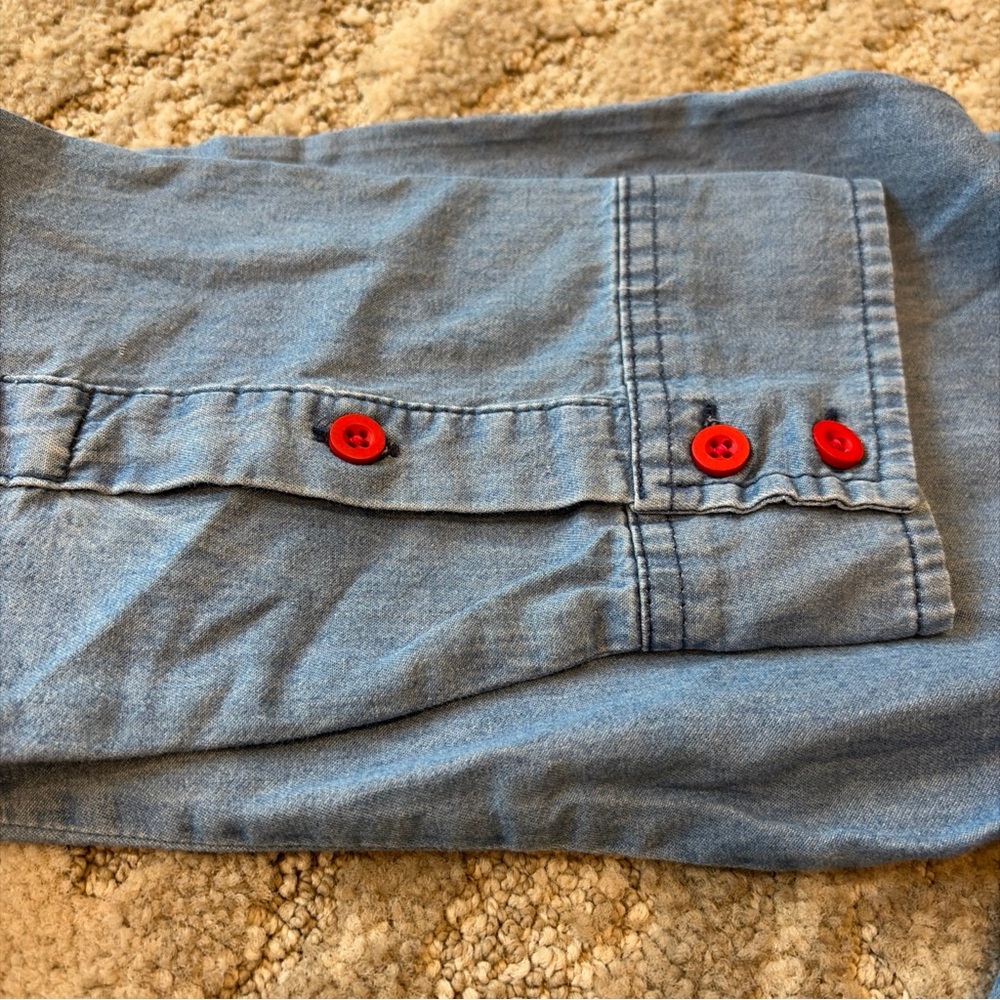 Disney 100 Years of Music and Wonder Long Sleeve Small Blue Shirt Mickey Mouse - Picture 6 of 13